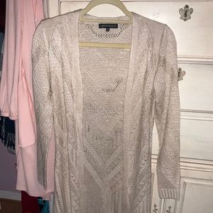 Stitch Fix Love Ellie Off-White Light Duster Cardigan XS